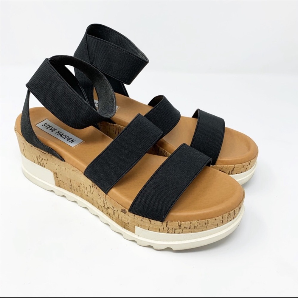 Steve Madden Bandi Platform Sandals in Black